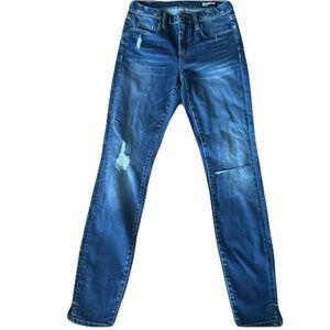 BlankNYC spray on dark wash stretch skinny jeans 27